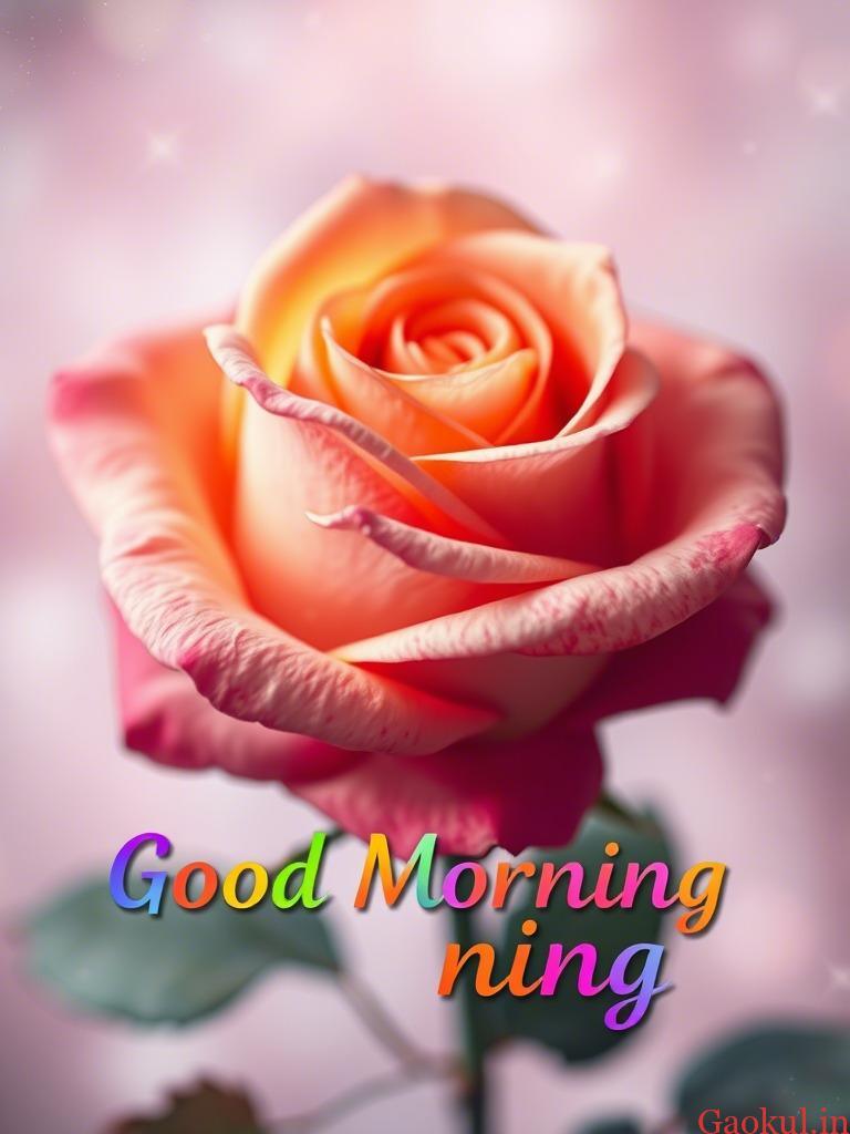 Rose flower good morning images download 