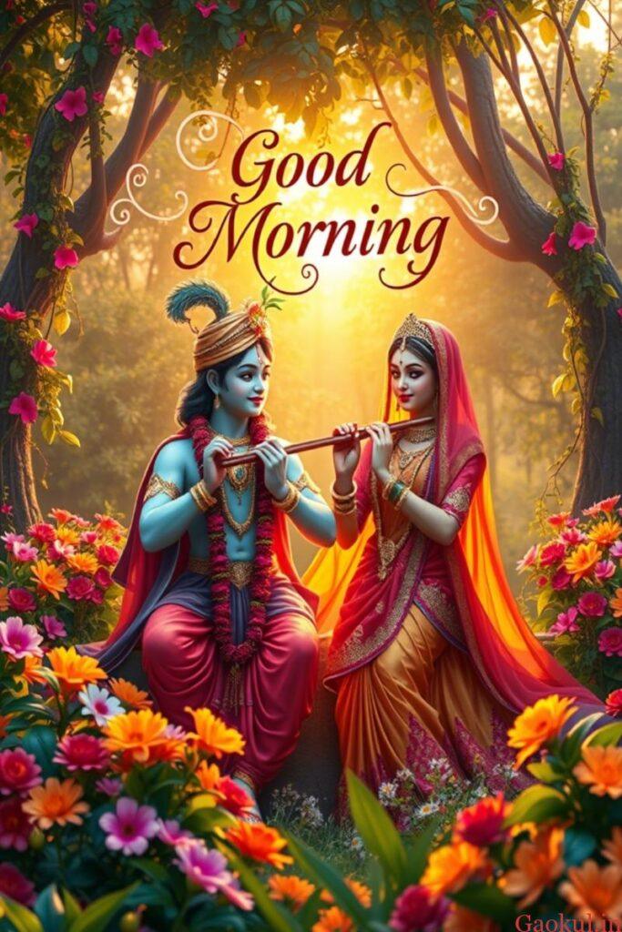 Free Radha krishna good morning images download 